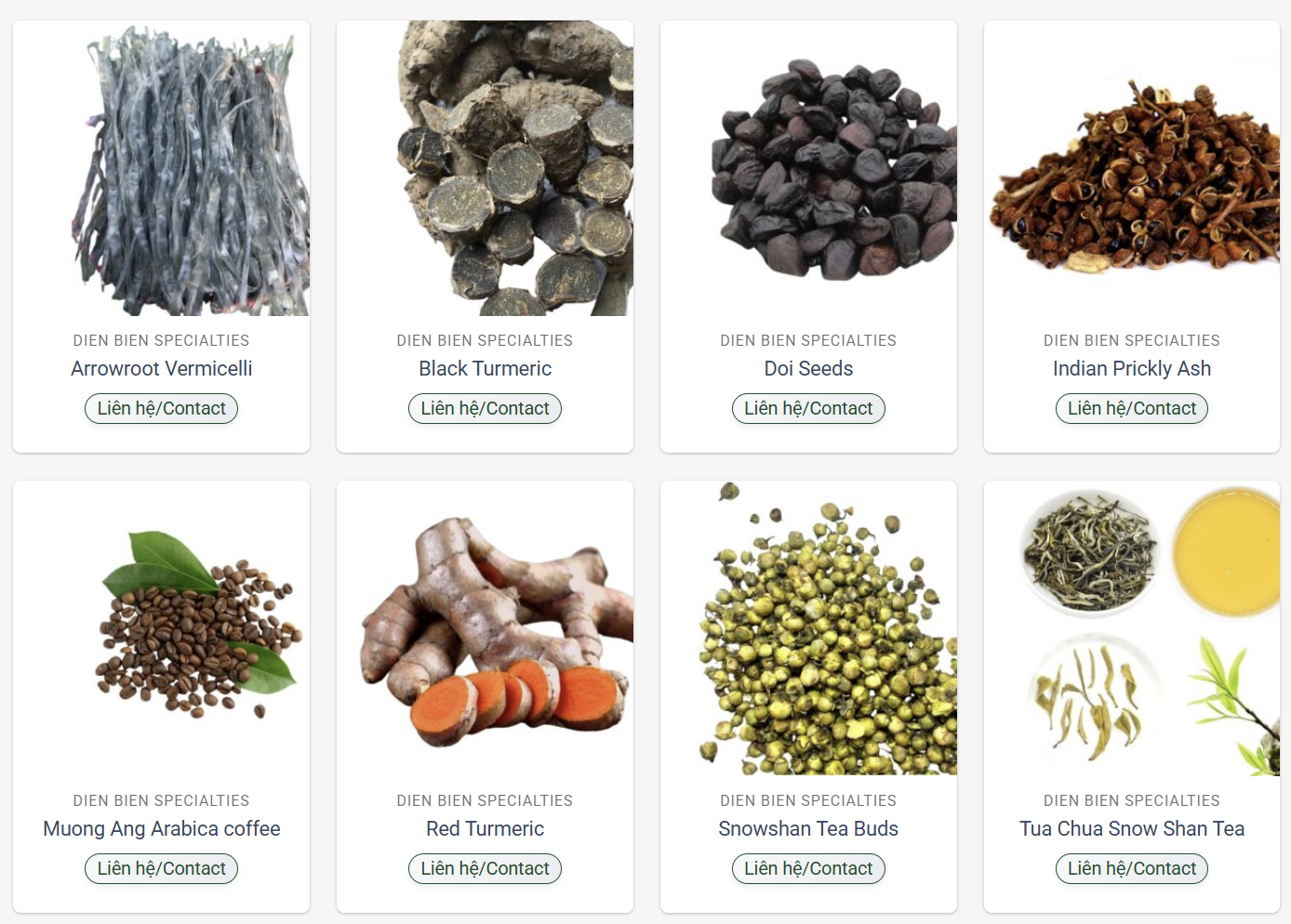 Dien Bien Agri - Dien Bien Specialty products